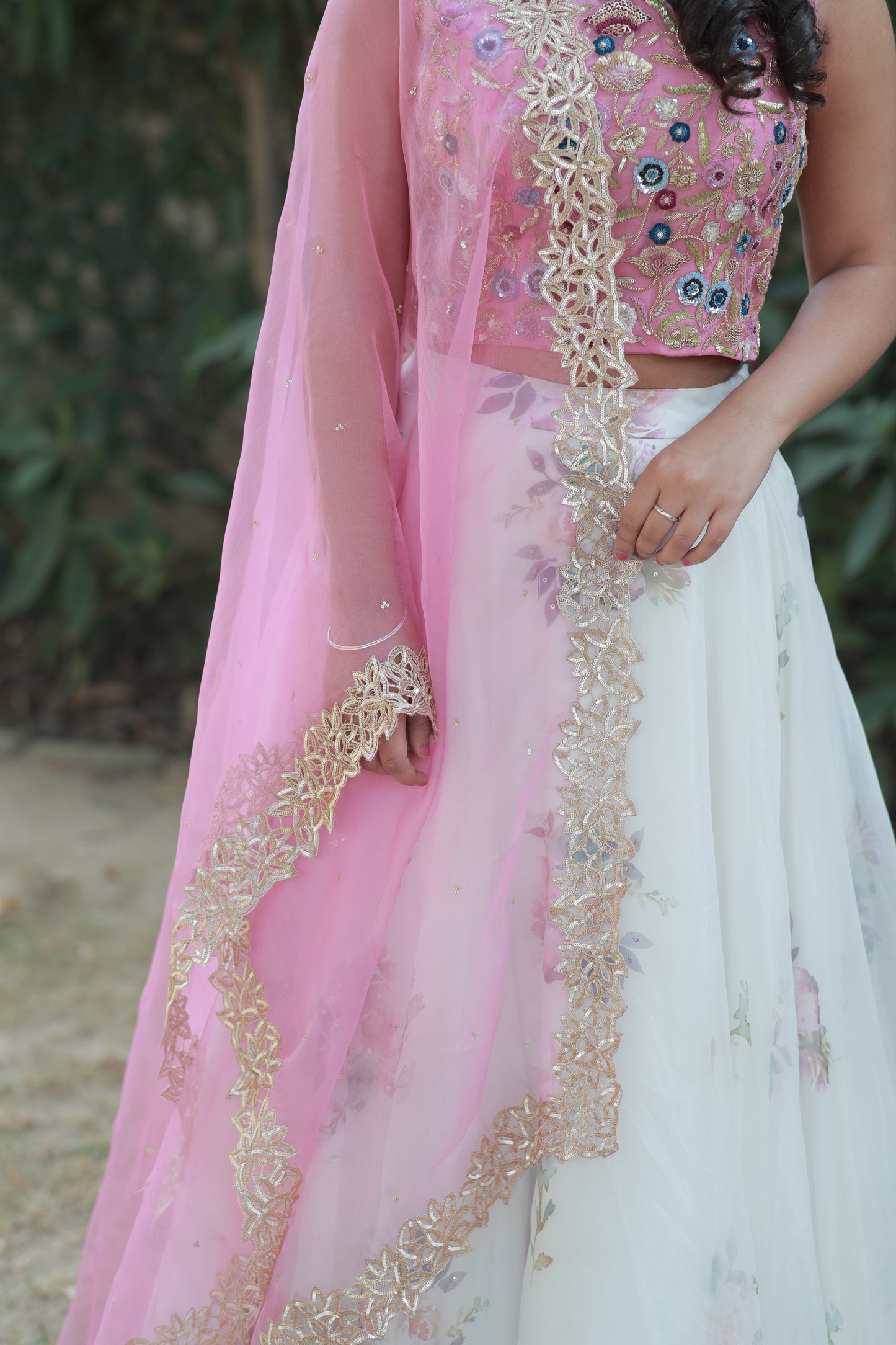 Pink Embroidered Blouse