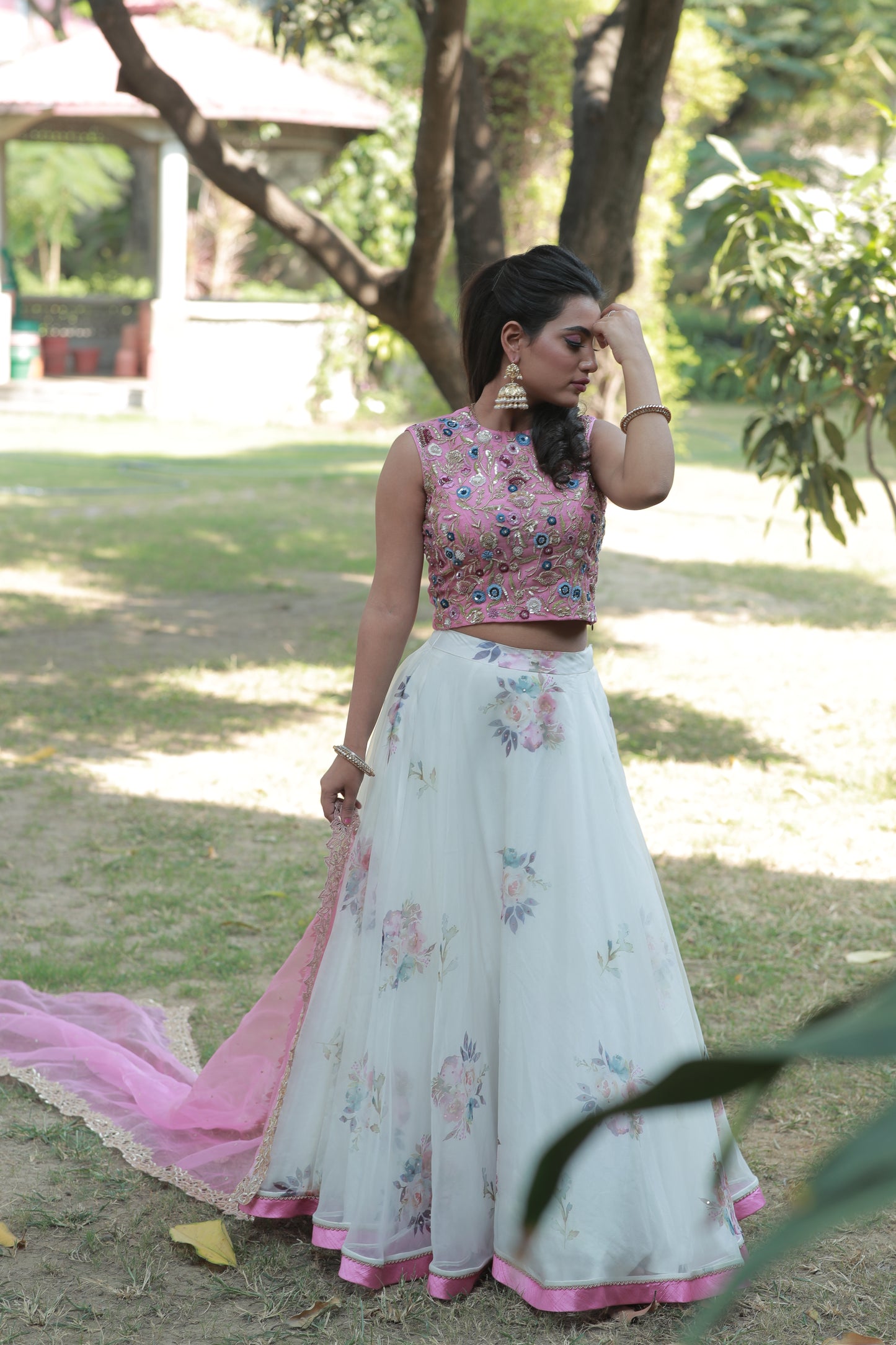 Pink Embroidered Blouse